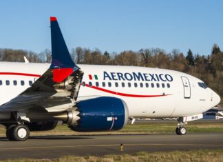 Aeromexico recebe seu primeiro Boeing 737 MAX-8