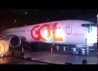 Gol realiza cerimônia para receber oficialmente o Boeing 737 MAX 8 em São Paulo