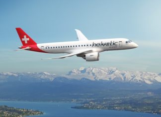Helvetic Airways atualiza pedido para os jatos E2, da Embraer