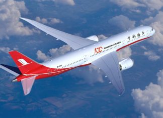 Shanghai Airlines recebe seu primeiro Boeing 787