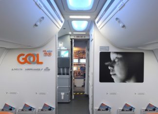 Arte a bordo na GOL