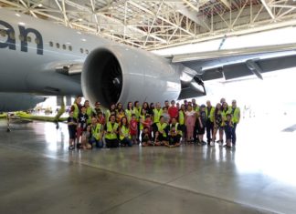 American Airlines abre Boeing 777 para crianças em GRU