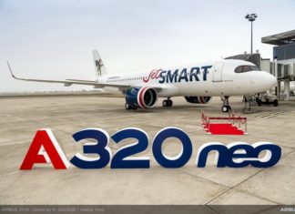 JetSMART recebe novo avião A320neo na fábrica daAirbus