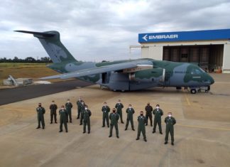Força Aérea Brasileira recebe seu terceiro jato Embraer C-390 Millennium