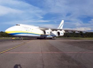 Antonov 124 pousa em Belém Antonov 124