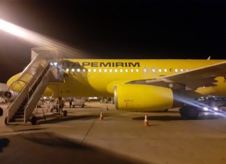 Itapemirim incorpora terceiro Airbus A320 em suas operações