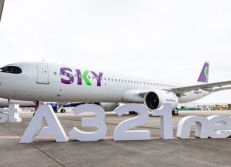 Sky Airline recebe seu primeiro A321neo