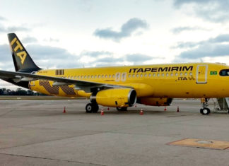 Itapemirim Transportes Aéreos coloca em operação seu quinto Airbus A320