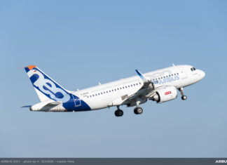 Primeiro voo do A319neo com combustível de aviação 100% sustentável
