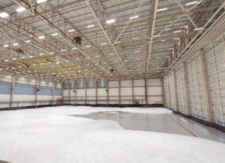 Latam Brasil faz teste para combate a incêndio em seu centro de manutenção em Guarulhos