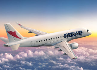 Overland Airways encomenda jatos Embraer 175