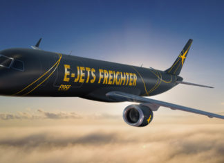 Embraer apresenta as conversões dos E-Jets E190F e E195F para transporte de carga