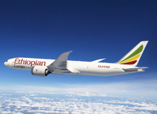 Ethiopian Cargo expande suas operações entre a China e a América do Sul