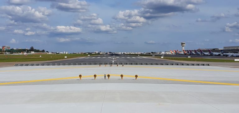 Pista do Aeroporto de Congonhas já tem tecnologia Emas na cabeceira 17R