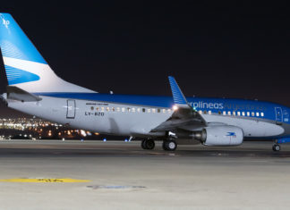 Brasília – Buenos Aires (Aeroparque) pela Aerolineas Argentinas