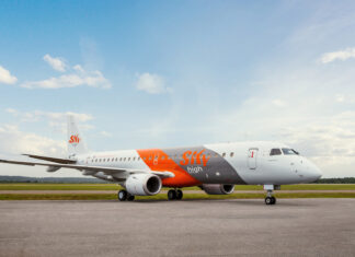 Sky High recebe o primeiro jato Embraer 190