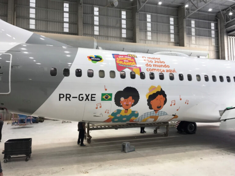 Gol decora Boeing 737-800 em homenagem ao “Maior São João do Mundo”