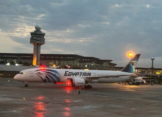 Egyptair suspende temporariamente os voos em São Paulo