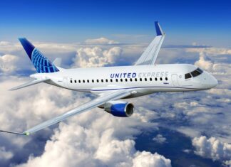 SkyWest encomenda 19 aeronaves Embraer 175 para operação com a United Airlines