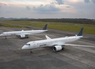Porter Airlines encomenda 25 jatos E195-E2 da Embraer