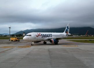 Aeroporto Internacional de Florianópolis recebe voo inaugural da Jetsmart