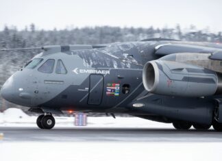 Embraer KC-390 Millennium conclui com sucesso exercício em clima extremo na Suécia