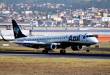 Azul transporta 2,33 milhões de passageiros em fevereiro